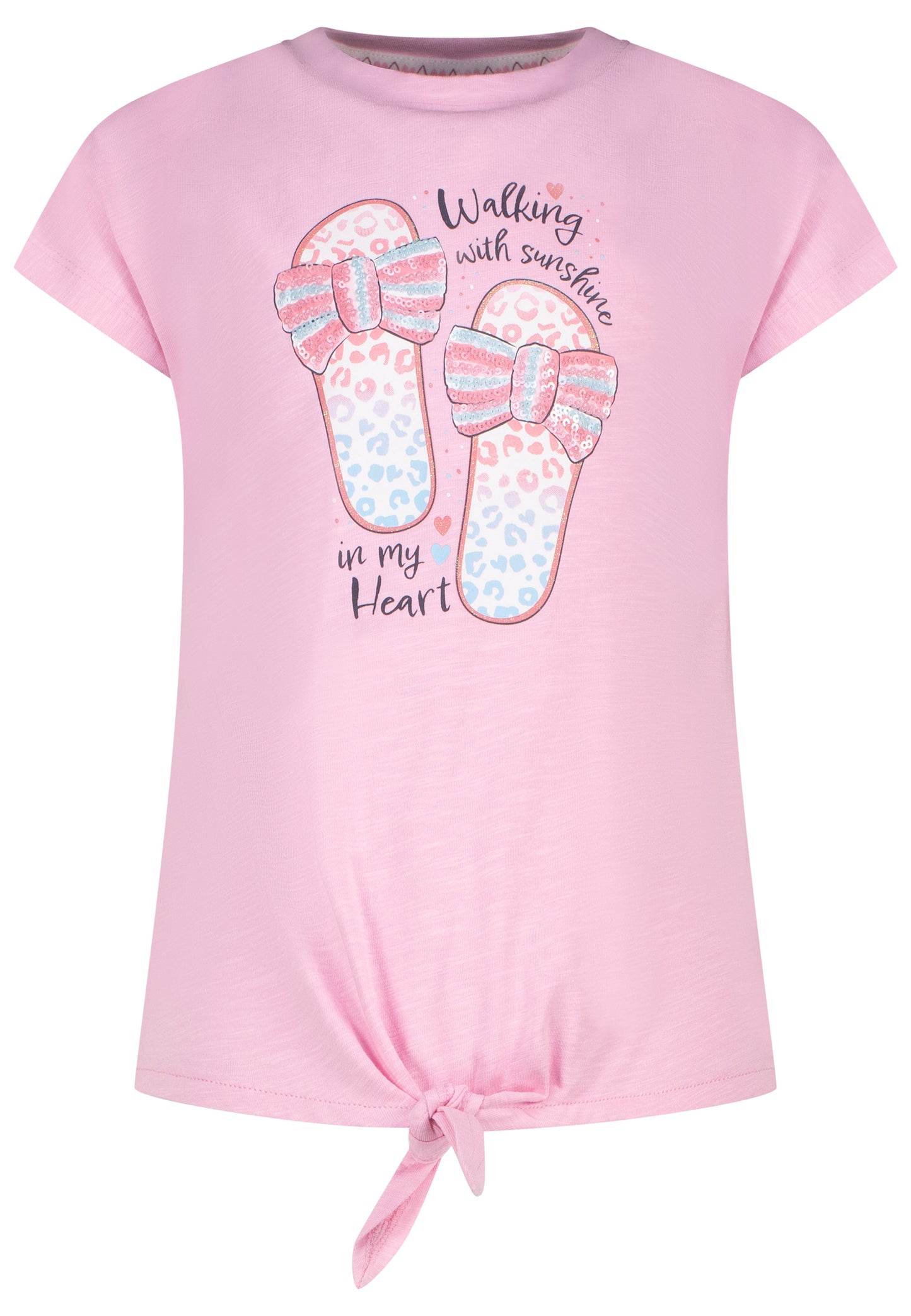 Salt and Pepper T-Shirt Sandalen Knoten cool rose