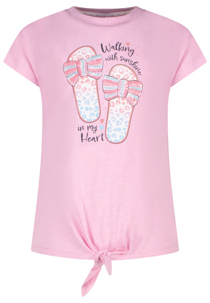 Salt and Pepper T-Shirt Sandalen Knoten cool rose