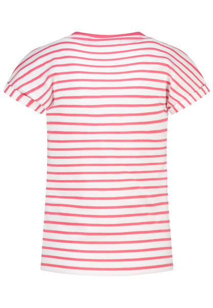 Salt and Pepper T-Shirt Seepferdchen Glitzer ringel shocking pink - Musterteil