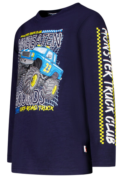 Salt and Pepper Shirt Monster Truck true navy