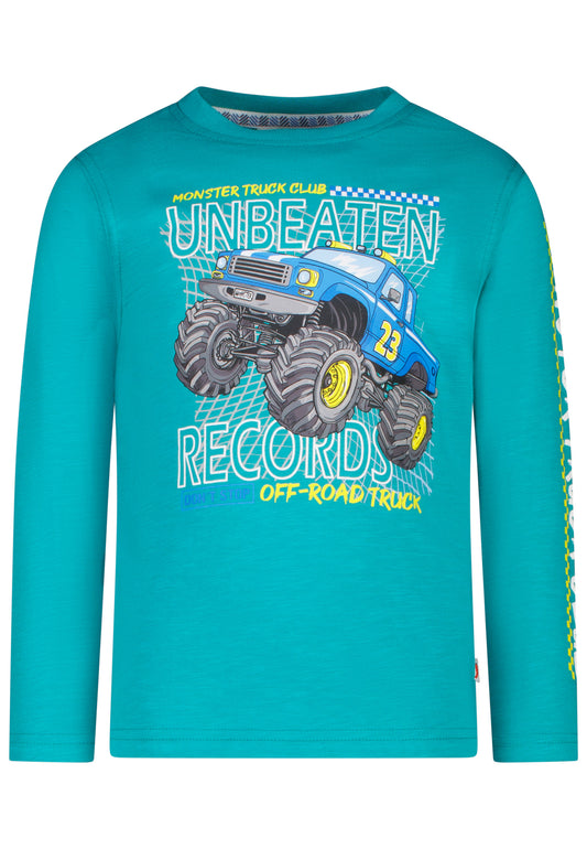 Salt and Pepper Shirt Monster Truck golf green - Musterteil