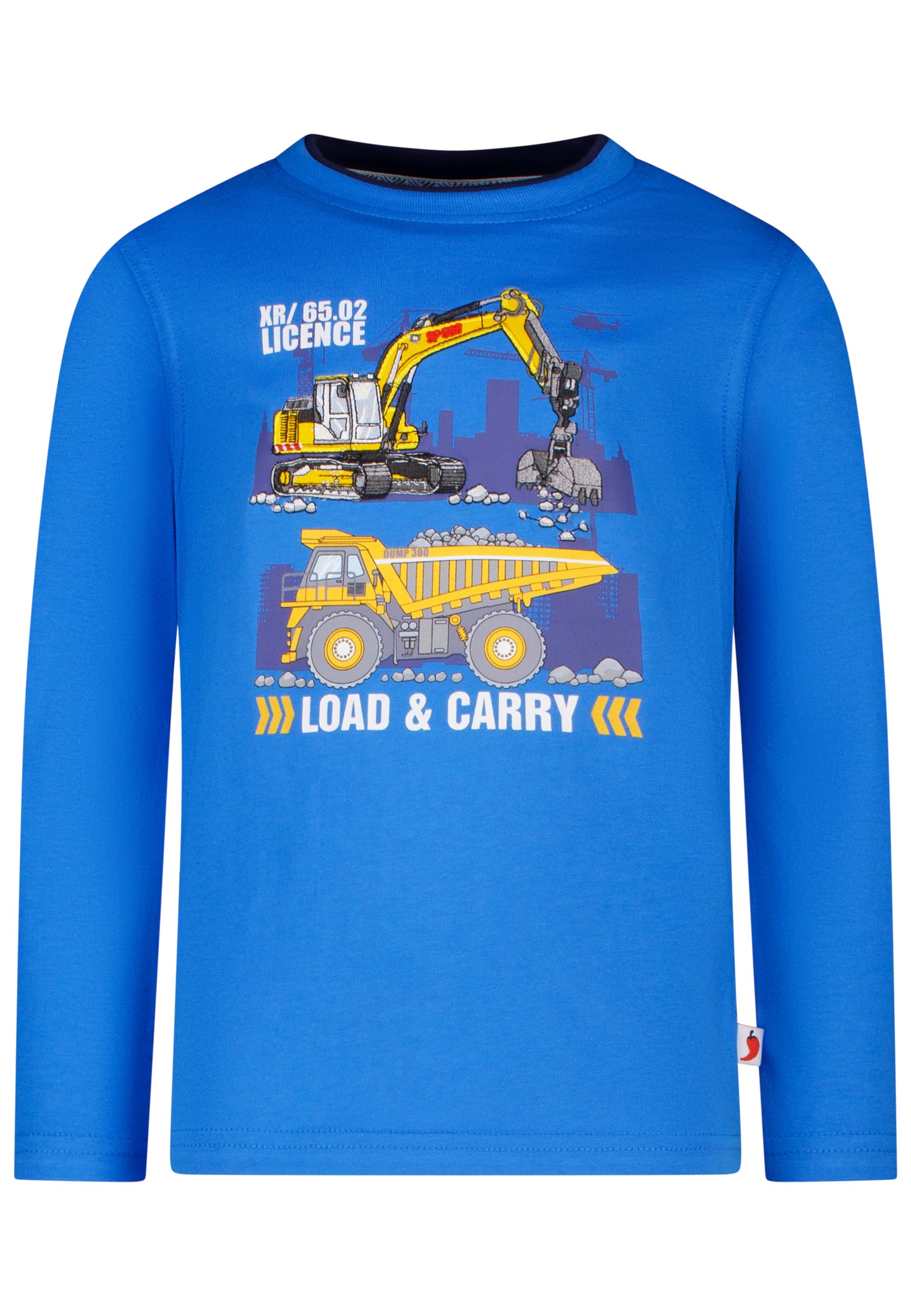 Salt and Pepper Shirt Baustelle Schaufelbagger union blue - Musterteil