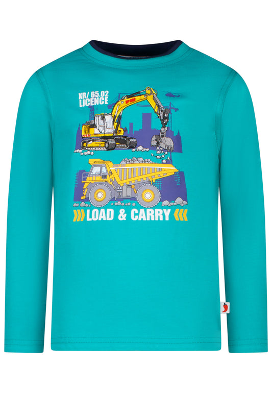 Salt and Pepper Shirt Baustelle Schaufelbagger golf green - Musterteil