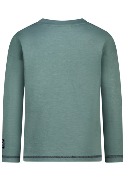 Salt and Pepper Shirt Dino Wendepailletten sage green