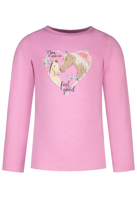 Salt and Pepper Shirt Herz Pferd Fohlen hot rose - Musterteil