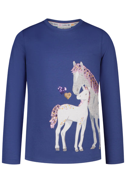 Salt and Pepper Shirt Pferd / Fohlen ink blue