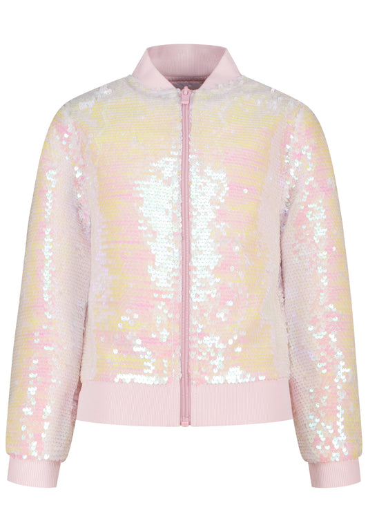 Salt and Pepper Paillettenjacke orchid rose - Musterteil