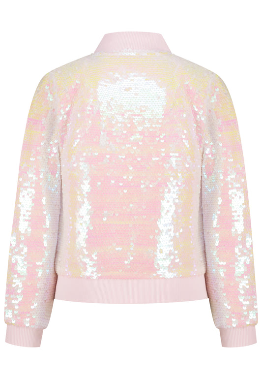 Salt and Pepper Paillettenjacke orchid rose - Musterteil
