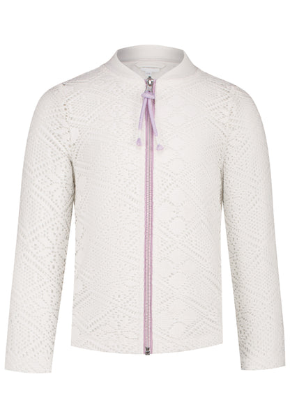 Salt and Pepper Häkel-Sweatjacke off-white - Musterteil