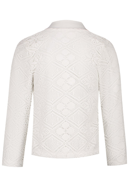 Salt and Pepper Häkel-Sweatjacke off-white - Musterteil