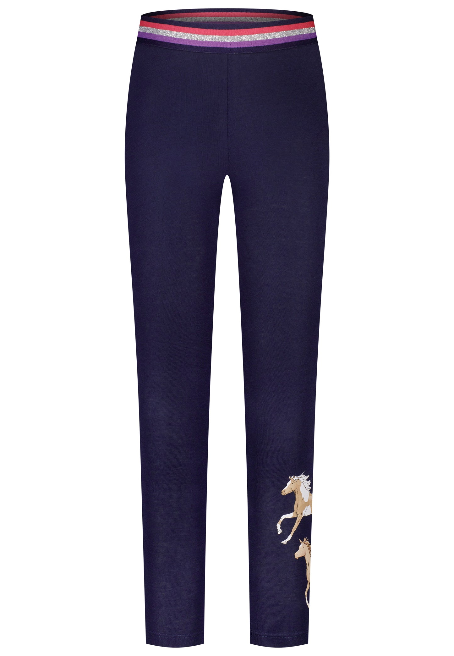Salt and Pepper Legging Pferde Glitzerbund true navy - Musterteil