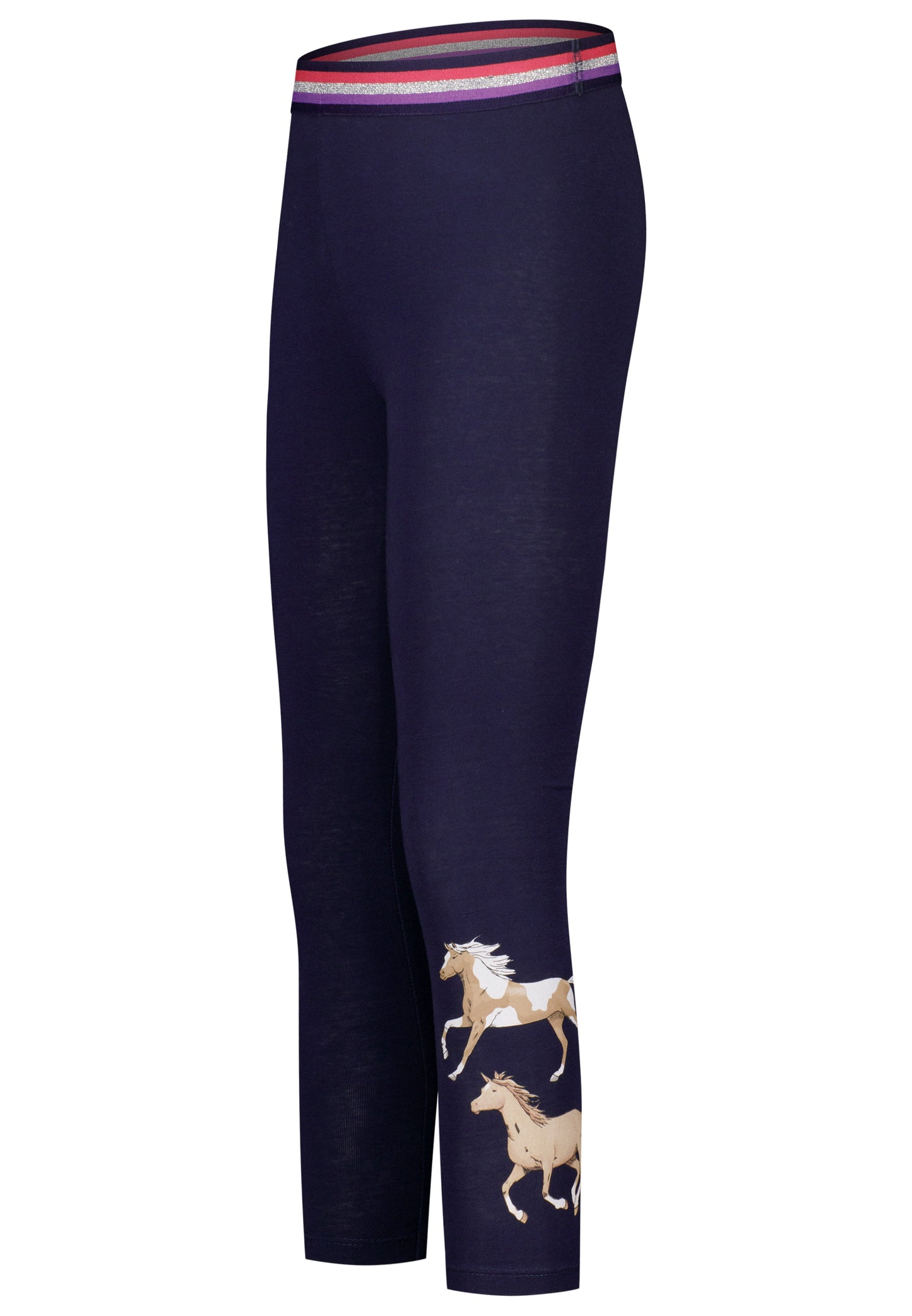 Salt and Pepper Legging Pferde Glitzerbund true navy - Musterteil