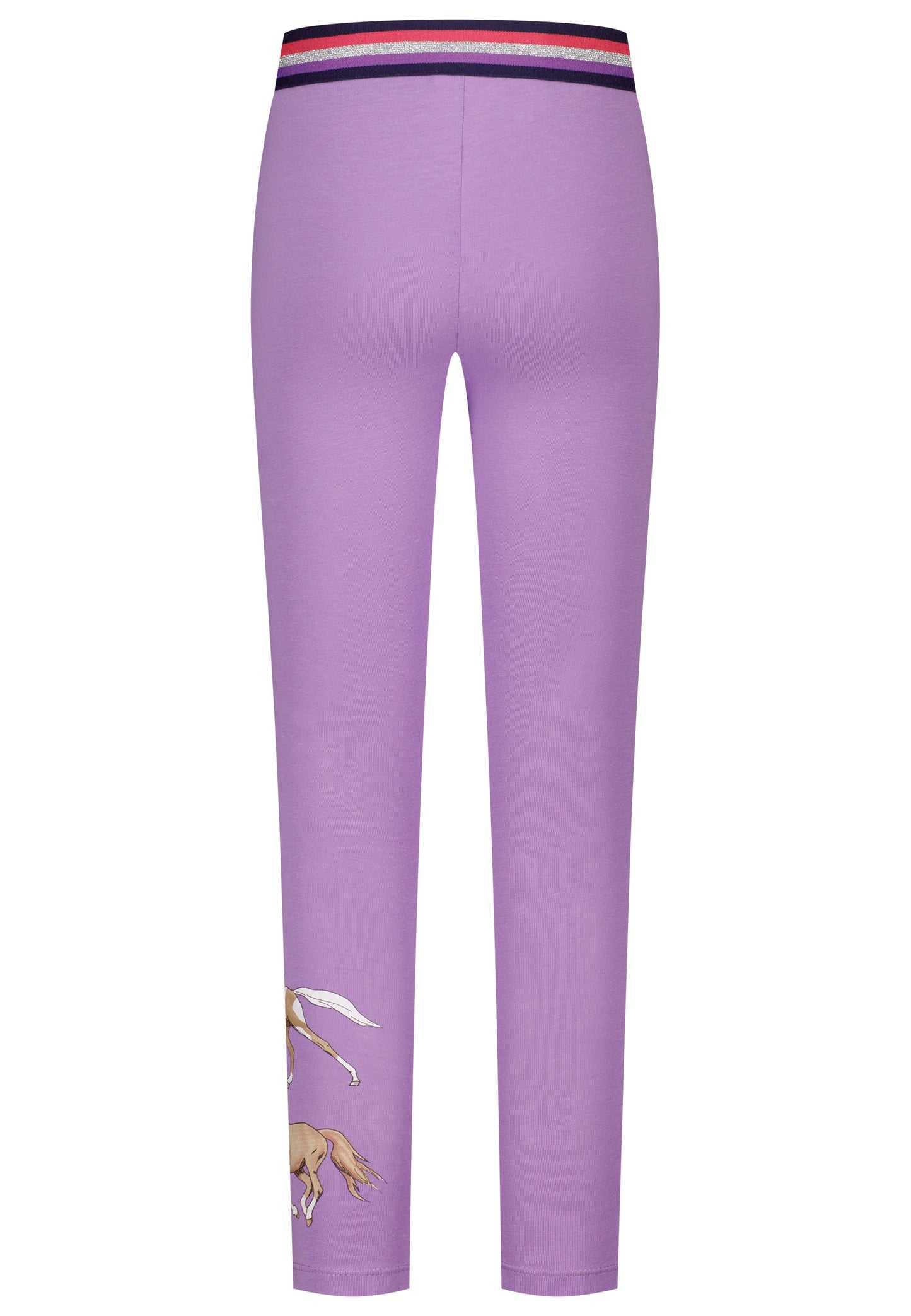 Salt and Pepper Legging Pferde Glitzerbund tulip violet - Musterteil