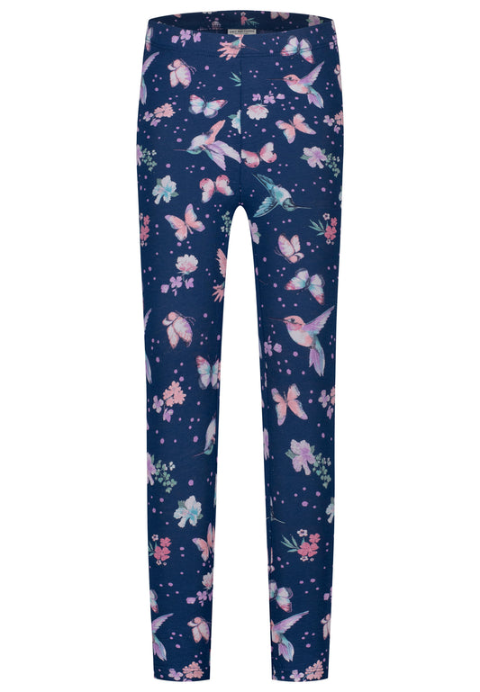 Salt and Pepper Legging Schmetterlinge ink blue - Musterteil