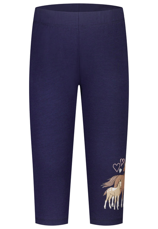 Salt and Pepper Caprilegging Pferde true navy - Musterteil