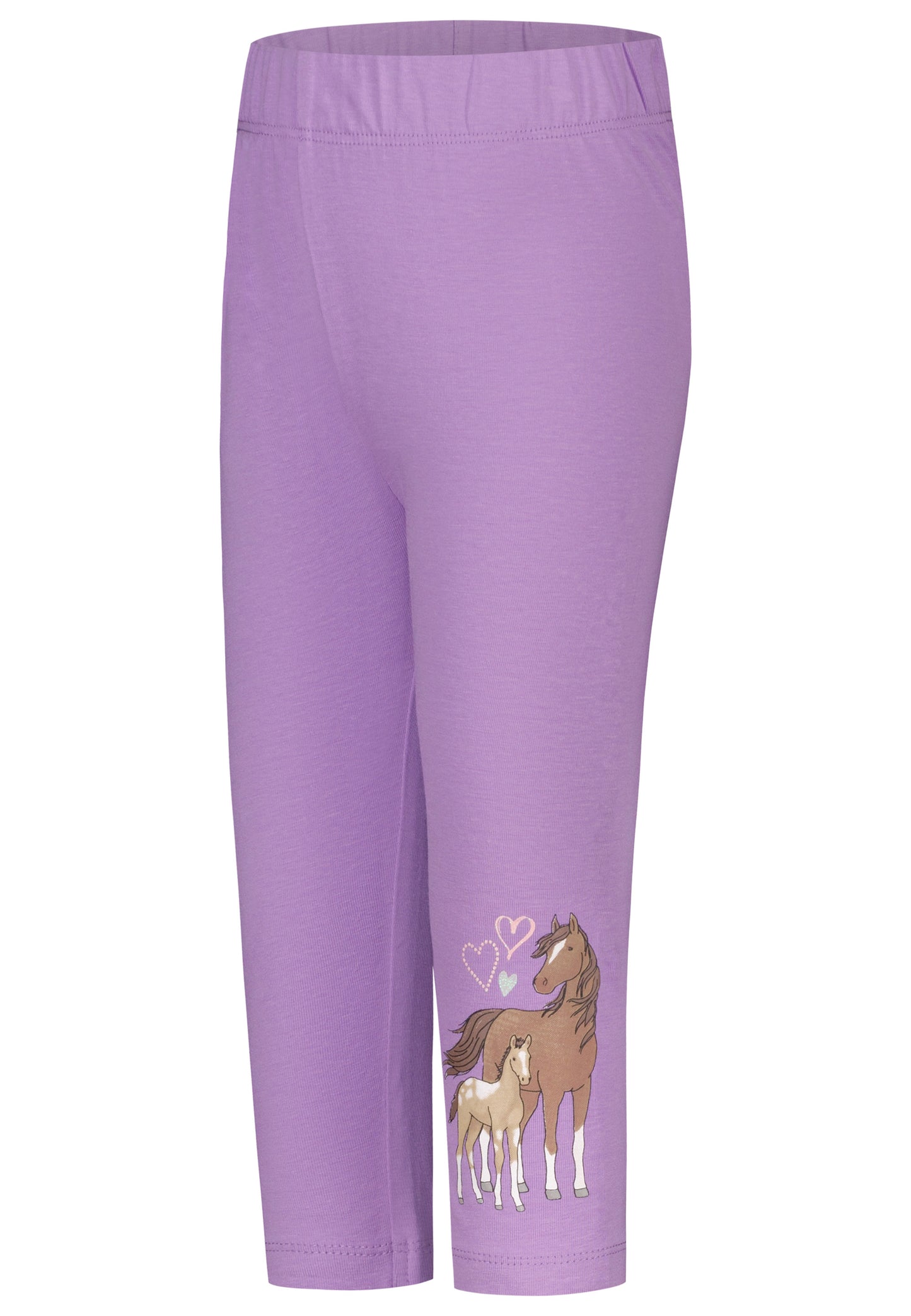 Salt and Pepper Caprilegging Pferde tulip violet - Musterteil