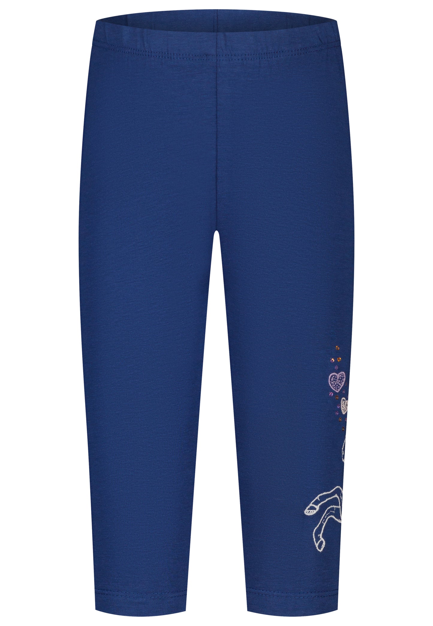 Salt and Pepper Caprilegging Pferd Stickerei indigo - Musterteil