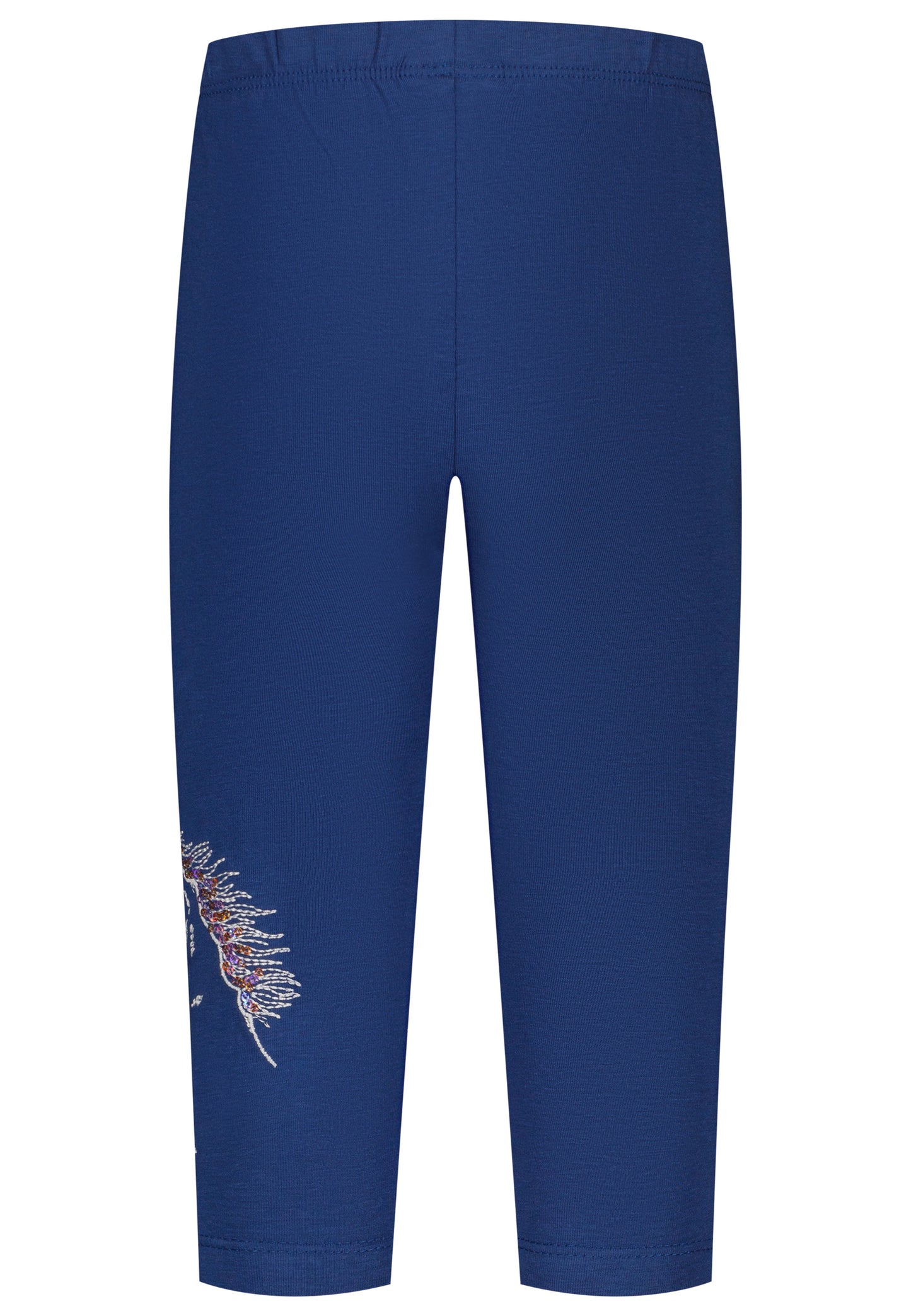 Salt and Pepper Caprilegging Pferd Stickerei indigo - Musterteil