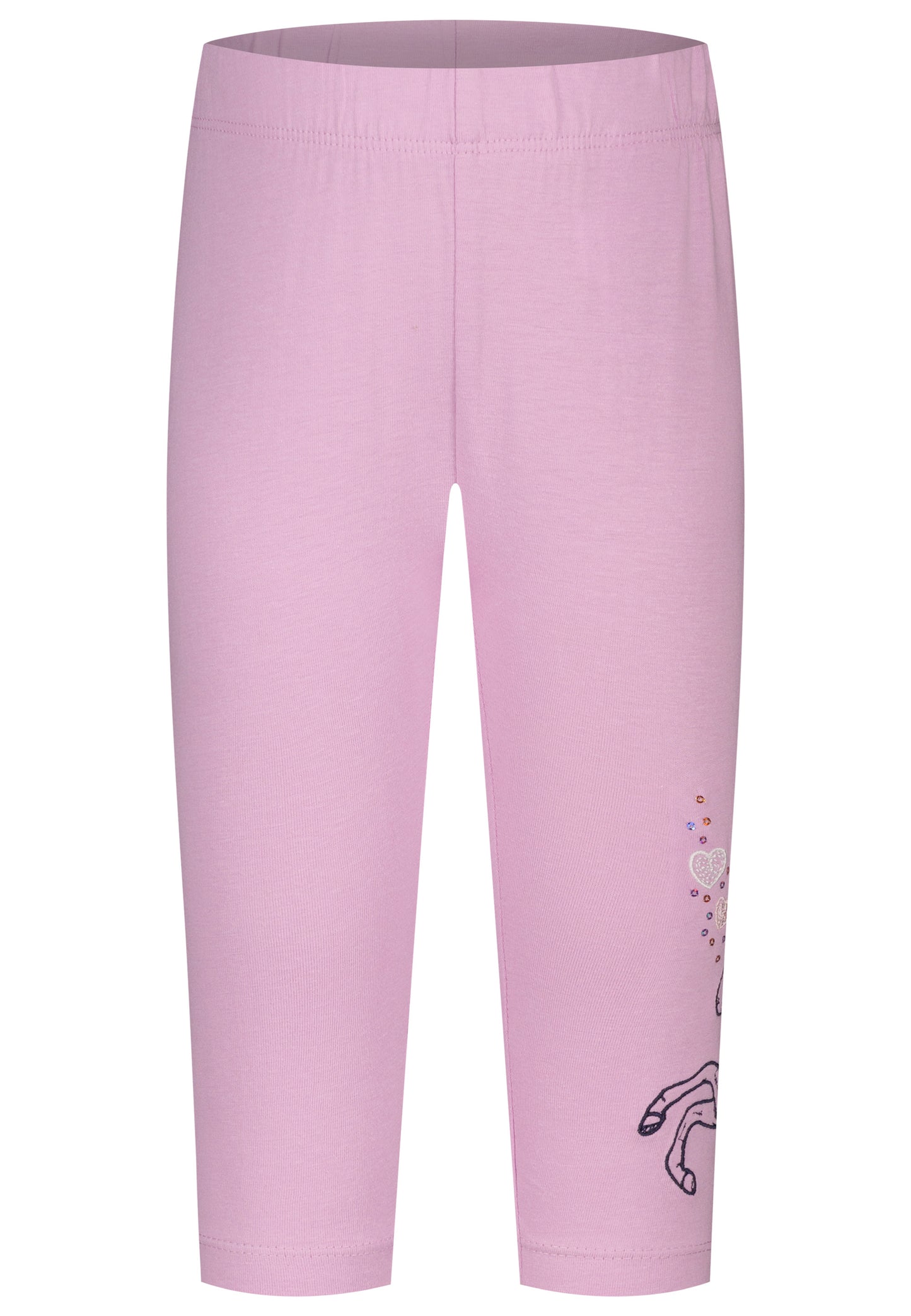 Salt and Pepper Caprilegging Pferd Stickerei bright orchid - Musterteil