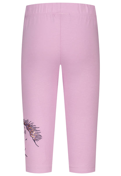 Salt and Pepper Caprilegging Pferd Stickerei bright orchid - Musterteil