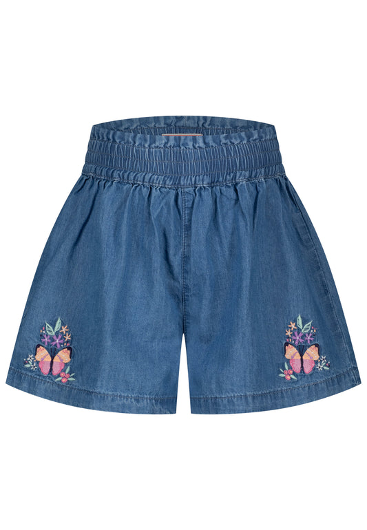 Salt and Pepper Jeansshorts Schmetterling light blue - Musterteil