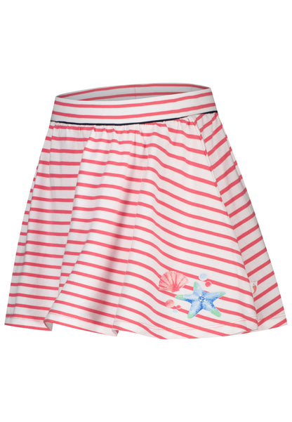Salt and Pepper Skort (Rockshort) Muscheln Streifen shocking pink - Musterteil