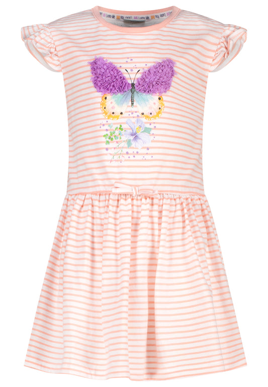 Salt and Pepper T-Shirtkleid Schmetterlinge peach parfait - Musterteil