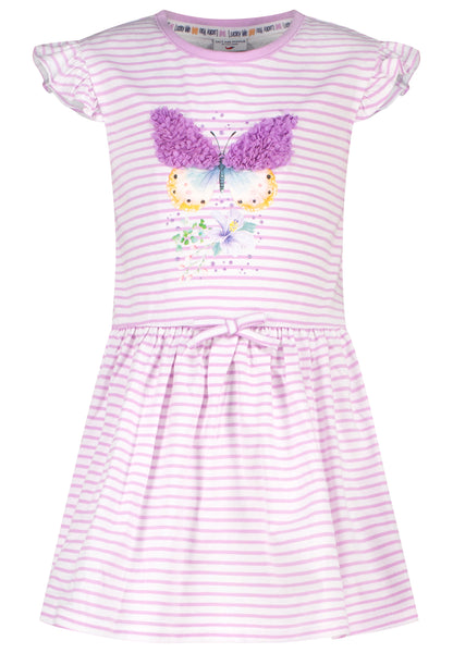 Salt and Pepper T-Shirtkleid Schmetterlinge bright orchid - Musterteil