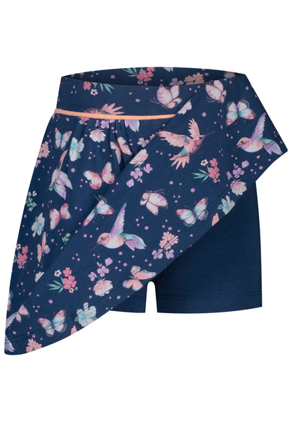 Salt and Pepper Skort (Rockshort) Schmetterlinge ink blue