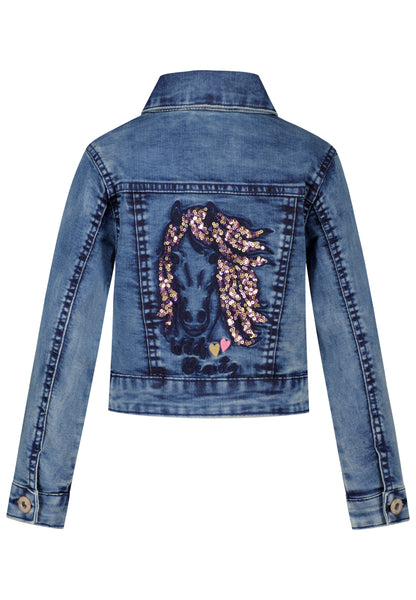 Salt and Pepper Jeansjacke Pferdekopf light blue - Musterteil