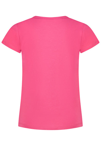 Salt and Pepper T-Shirt Regenbogen shocking pink