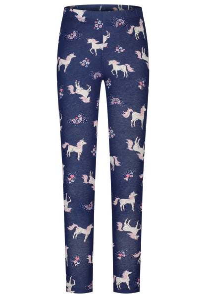 Topo Legging Einhorn allover true navy - Musterteil