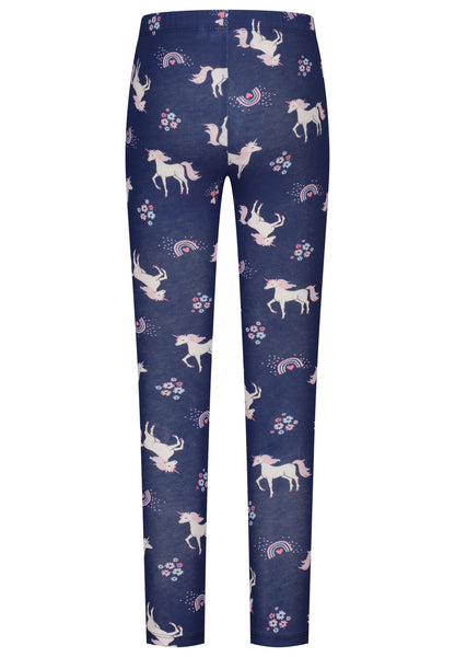 Topo Legging Einhorn allover true navy - Musterteil