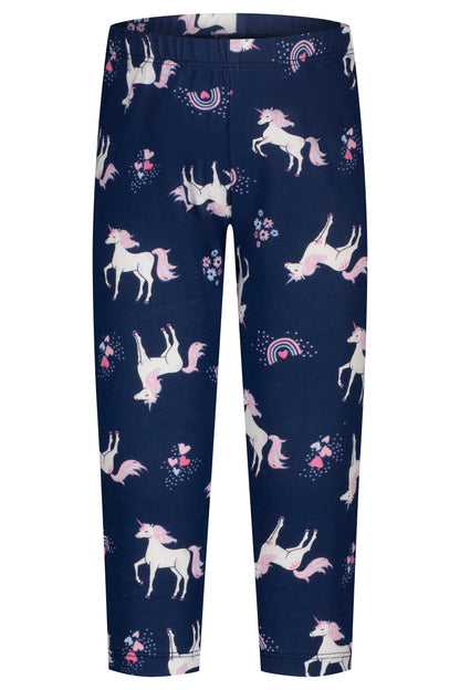 Topo Caprilegging Einhorn allover true navy - Musterteil