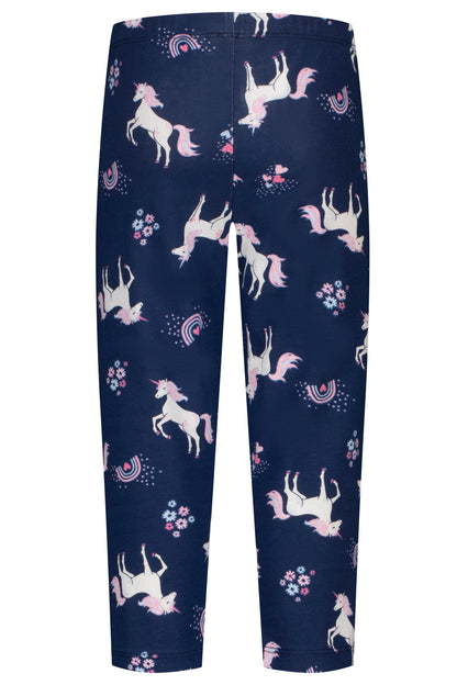 Topo Caprilegging Einhorn allover true navy - Musterteil