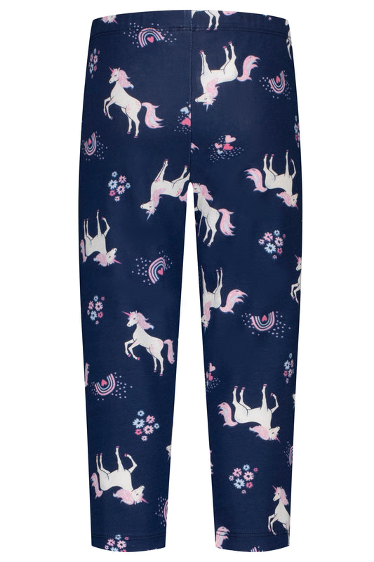 Topo Caprilegging Einhorn allover true navy - Musterteil
