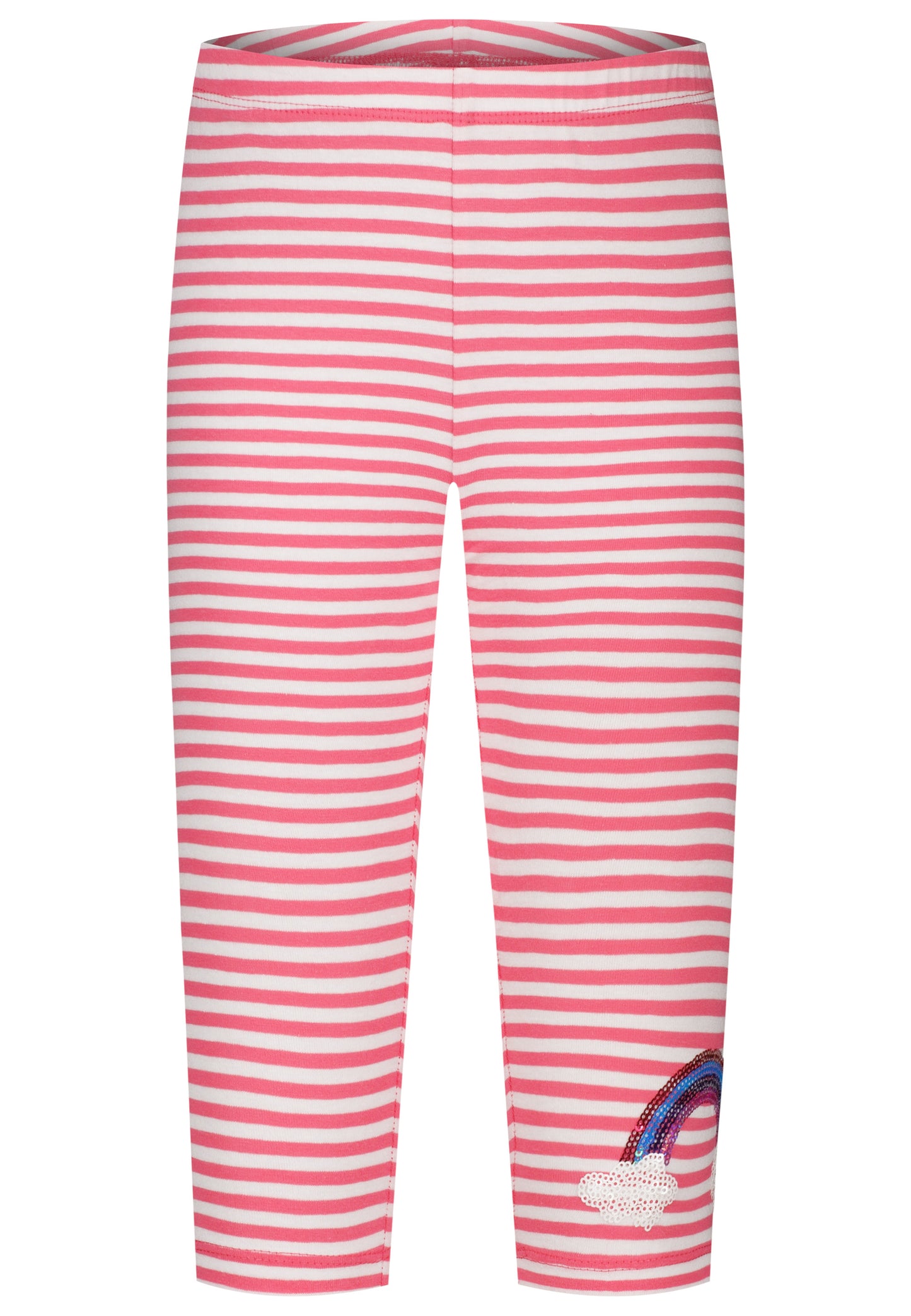 Topo Caprilegging Ringel Regenbogen pink - Musterteil