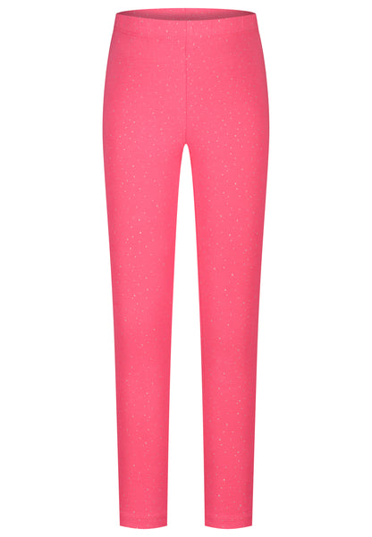 Topo Basic Legging Glitzerpünktchen shocking pink - Musterteil