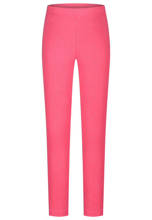 Topo Basic Legging Glitzerpünktchen shocking pink - Musterteil