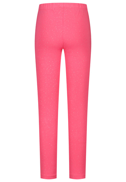 Topo Basic Legging Glitzerpünktchen shocking pink - Musterteil
