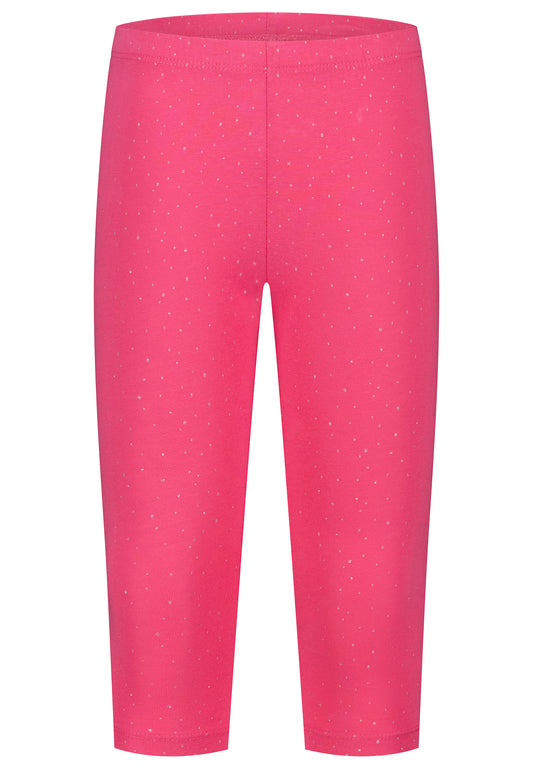 Topo Basic Caprilegging Glitzerpünktchen shocking pink - Musterteil