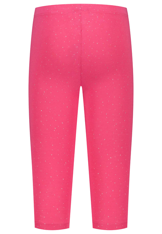 Topo Basic Caprilegging Glitzerpünktchen shocking pink - Musterteil