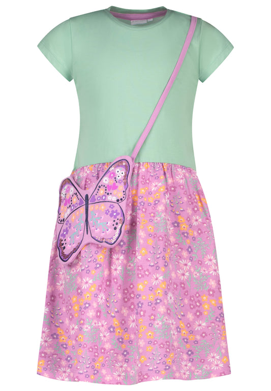 Topo Kleid mit Tasche lichen green - Musterteil