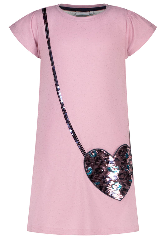 Topo Kleid mit Tasche Wendepailletten misty mauve - Musterteil