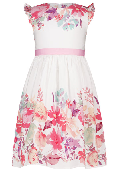 Topo Kleid Blumenprint weiß - Musterteil