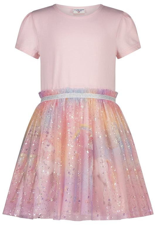 Salt and Pepper Shirtkleid Tüllrock candy rose - Musterteil