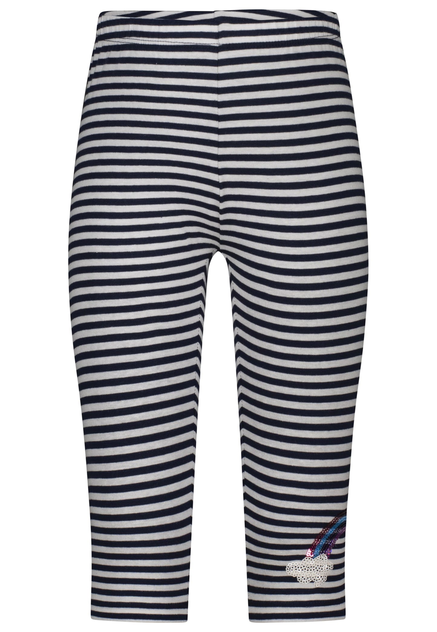 Salt and Pepper Caprilegging Ringel Regenbogen true navy