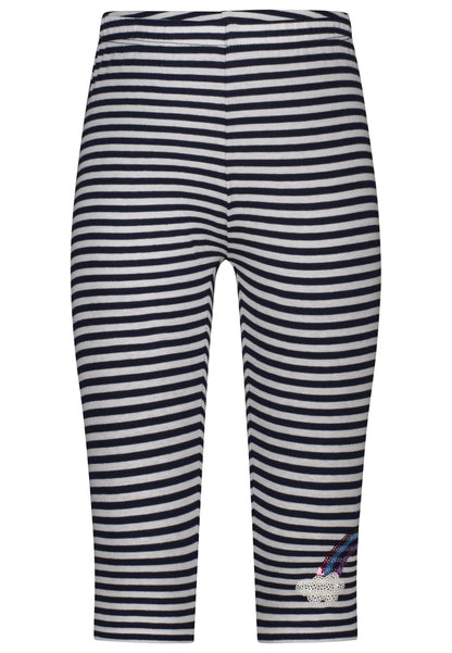 Salt and Pepper Caprilegging Ringel Regenbogen true navy