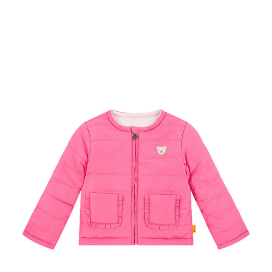 Steiff Wendejacke (Übergang) Teddykopf hot pink