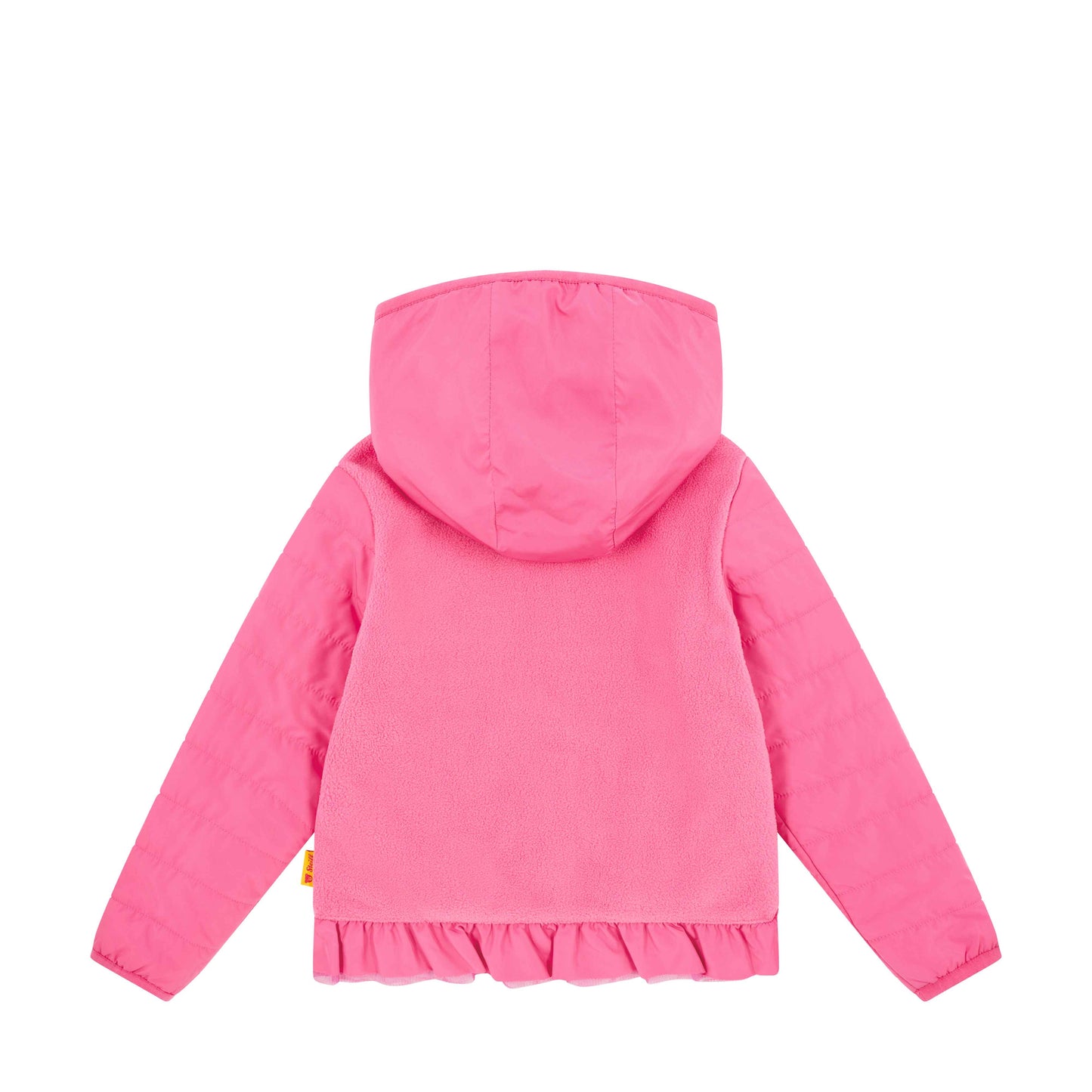 Steiff Fleecejacke Teddykopf Rüschen hot pink